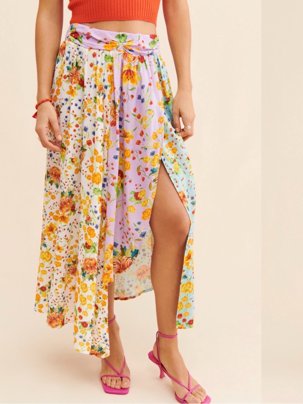 AGUA BENDITA Kayle Bouk Skirt in Multicolor